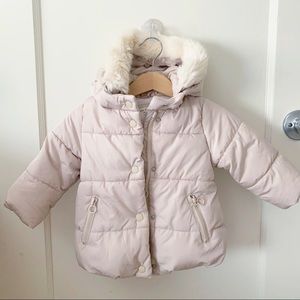 Zara Baby Girl Puffer Jacket 9-12 months
